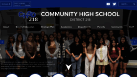 What Chsd218.org website looked like in 2023 (This year)