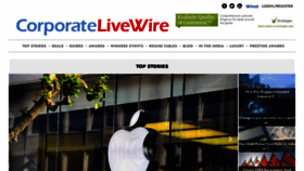 What Corporatelivewire.com website looked like in 2023 (This year)