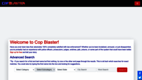 What Copblaster.com website looked like in 2023 (This year)