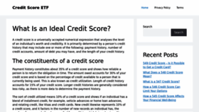 What Creditscoresetf.com website looked like in 2023 (This year)