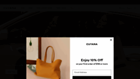 What Cuyana.com website looked like in 2023 (This year)