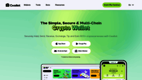 What Cwallet.com website looked like in 2023 (This year)