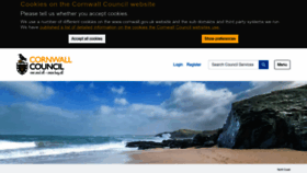 What Cornwall.gov.uk website looked like in 2023 (This year)