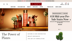 What Clarins.com.my website looked like in 2023 (This year)