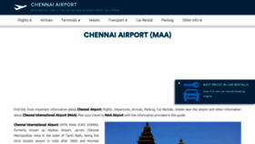 What Chennaiairport.com website looked like in 2023 (This year)