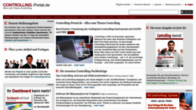 What Controllingportal.de website looked like in 2023 (2 years ago)