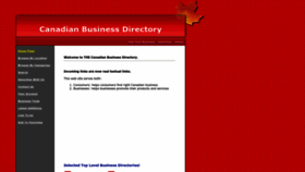 What Canadianbusinessdirectory.ca website looked like in 2023 (This year)