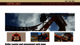 What Coasterbuzz.com website looked like in 2023 (This year)