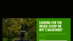 What Centralparknyc.org website looked like in 2023 (2 years ago)