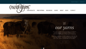 What Cascadeyarns.com website looked like in 2023 (This year)