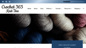What Crochet365knittoo.com website looked like in 2023 (3 years ago)