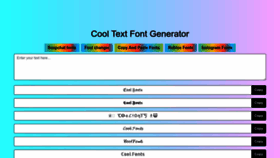 What Coolfonts.top website looked like in 2023 (This year)