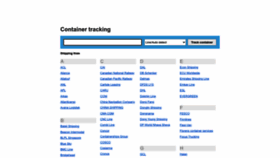 What Container-tracking.org website looked like in 2023 (This year)