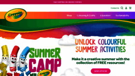 What Crayola.ca website looked like in 2023 (This year)