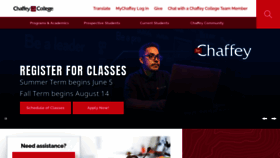 What Chaffey.edu website looked like in 2023 (This year)