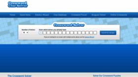 What Crosswordsolver.org website looked like in 2023 (This year)