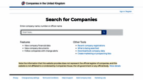 What Companiesintheuk.co.uk website looked like in 2023 (This year)
