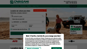 What Carigami.fr website looked like in 2023 (2 years ago)