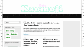 What Cutekaomoji.com website looked like in 2023 (This year)