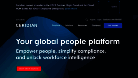 What Ceridian.com website looked like in 2023 (This year)