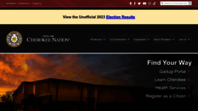 What Cherokee.org website looked like in 2023 (This year)