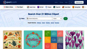 What Clipart.com website looked like in 2023 (This year)