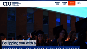 What Ciu.edu website looked like in 2023 (This year)