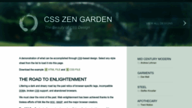 What Csszengarden.com website looked like in 2023 (This year)