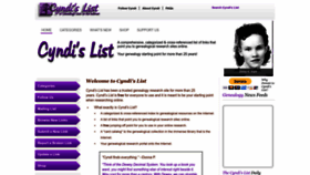 What Cyndislist.com website looked like in 2023 (This year)
