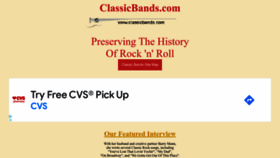 What Classicbands.com website looked like in 2023 (This year)