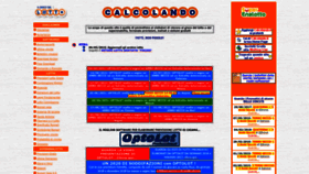 What Calcolando.it website looked like in 2023 (This year)