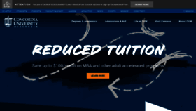 What Cuw.edu website looked like in 2023 (This year)