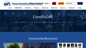What Compadre.org website looked like in 2023 (This year)