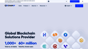 What Chainup.com website looked like in 2023 (This year)