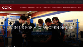 What Ccac.edu website looked like in 2023 (This year)