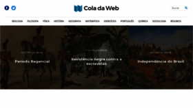What Coladaweb.com website looked like in 2023 (This year)