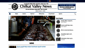 What Chilkatvalleynews.com website looked like in 2023 (This year)