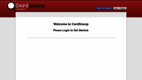 What Cardsnoop.com website looked like in 2023 (This year)
