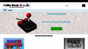 What Coffeebreakarcade.com website looked like in 2023 (This year)