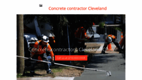 What Concretecontractorcleveland.com website looked like in 2023 (This year)