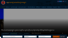 What Customs.gov.kh website looked like in 2023 (This year)