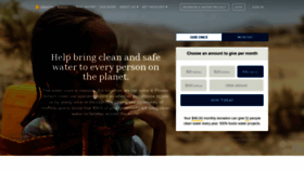What Charitywater.org website looked like in 2023 (This year)