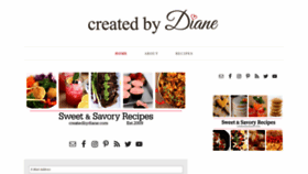 What Createdby-diane.com website looked like in 2023 (This year)