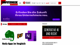 What Computerwoche.de website looked like in 2023 (This year)