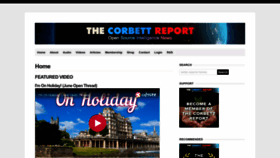 What Corbettreport.com website looked like in 2023 (This year)