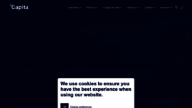 What Capita.com website looked like in 2023 (This year)