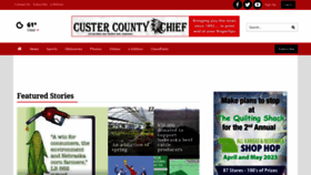 What Custercountychief.com website looked like in 2023 (This year)