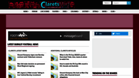 What Clarets-mad.co.uk website looked like in 2023 (This year)