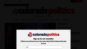 What Coloradopolitics.com website looked like in 2023 (This year)
