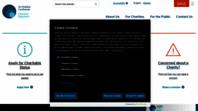 What Charitiesregulator.ie website looked like in 2023 (This year)